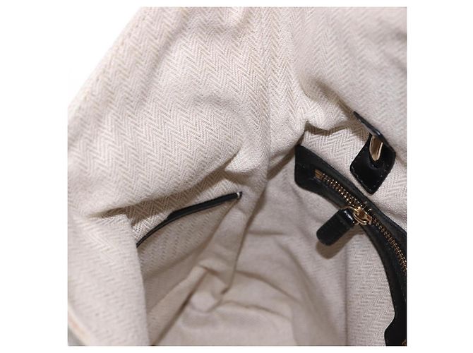Bulgari Borsa a Mano BVLGARI Canvas 2way Beige Tono Oro Auth 202121A - vista 25