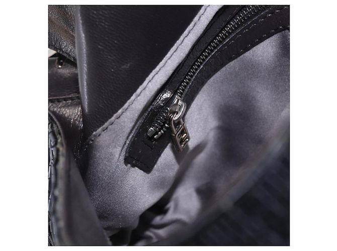 Borsa a tracolla FENDI Mamma Baguette perline Navy Silver Auth yk20785SAM Argento Blu navy - vista 25