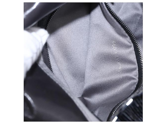 Borsa a tracolla FENDI Mamma Baguette perline Navy Silver Auth yk20785SAM Argento Blu navy - vista 26
