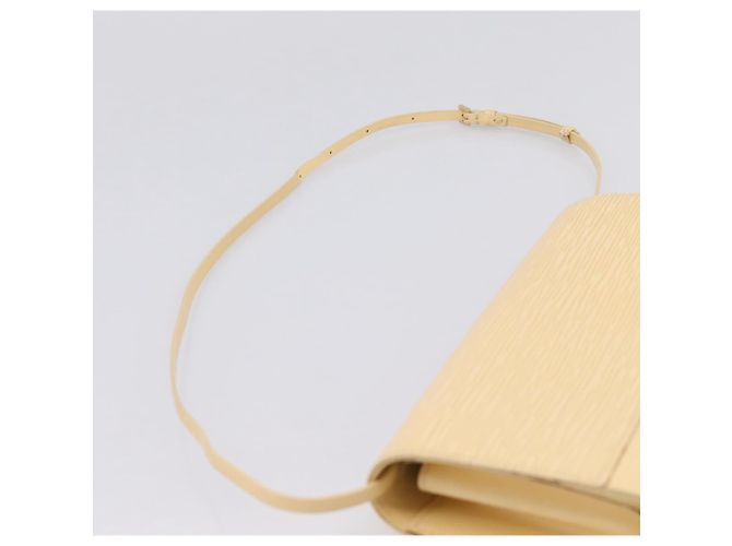 LOUIS VUITTON Borsa a tracolla Honfleur in pelle Epi Vanilla M5273A LV Auth 202238V - vista 9