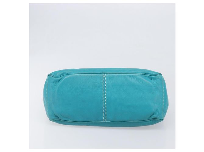 Céline CELINE Boogie Bag Leather Light Blue Gold Auth hk4041 D'oro Blu chiaro - vista 5