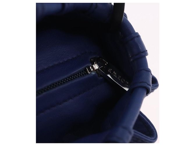 Monedero LOEWE Nappa Aire de piel azul Auth 202034V - vista 10