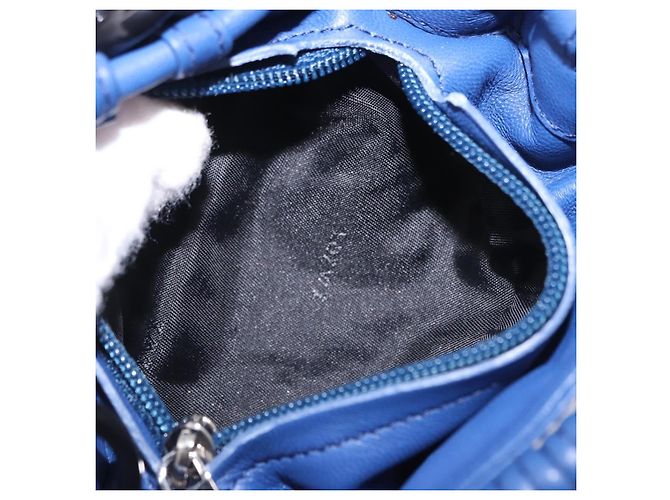 Monedero LOEWE Nappa Aire de piel azul Auth 202034V - vista 11