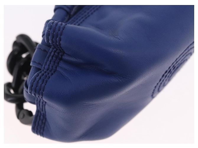 Monedero LOEWE Nappa Aire de piel azul Auth 202034V - vista 17