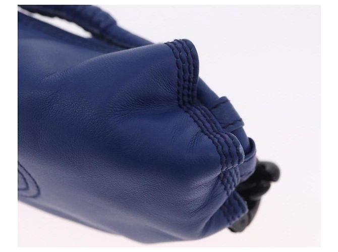 Monedero LOEWE Nappa Aire de piel azul Auth 202034V - vista 18