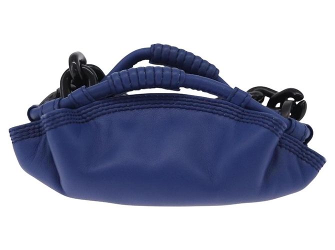 Monedero LOEWE Nappa Aire de piel azul Auth 202034V - vista 2