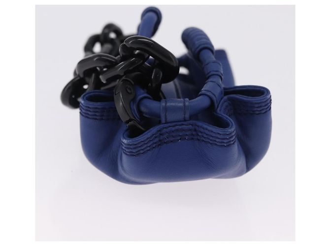 Monedero LOEWE Nappa Aire de piel azul Auth 202034V - vista 3