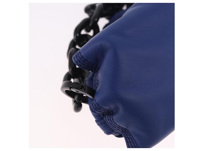 Monedero LOEWE Nappa Aire de piel azul Auth 202034V - vista 9