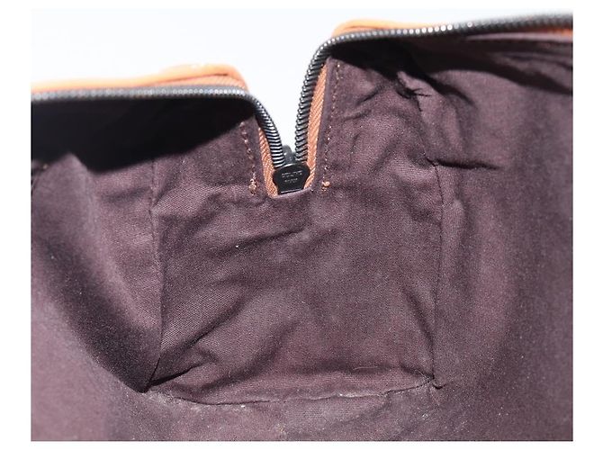 Céline Borsa a mano CELINE in pelle marrone argento Auth 199494A - vista 20