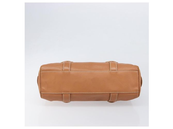 Céline Borsa a mano CELINE in pelle marrone argento Auth 199494A - vista 5