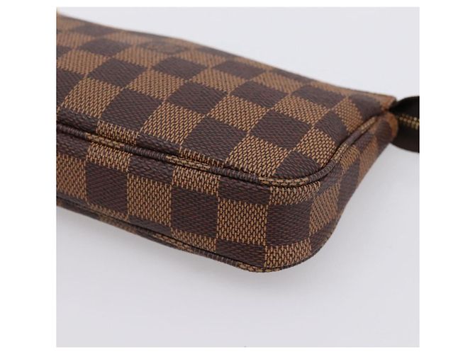 LOUIS VUITTON Damier Ebene Mini Pochette Accessory Pouch N58009 LV Auth 199474V - vista 14