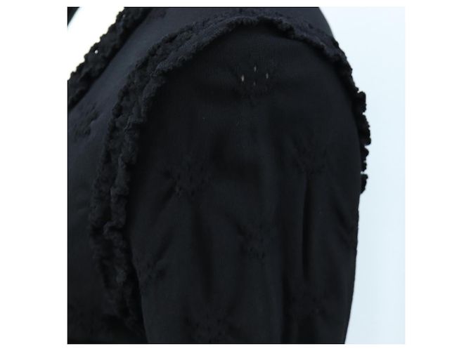 CHANEL Cardigan Jacke Viscose Black CC Auth 199994M Schwarz - Ansicht 9