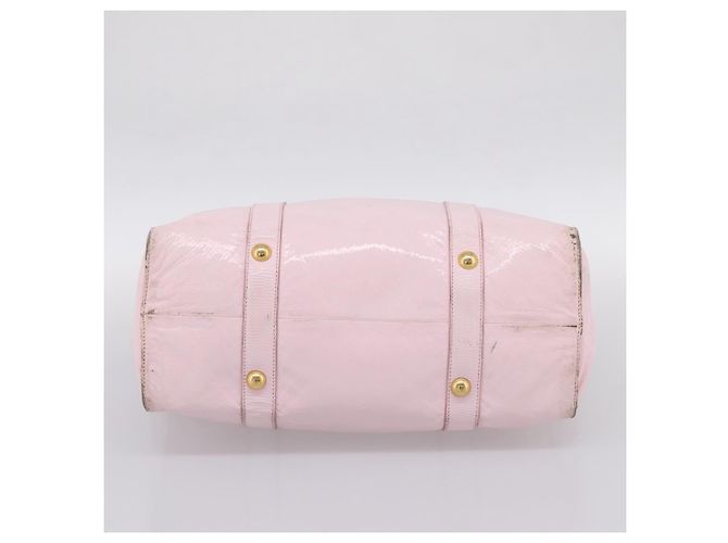 Miu Miu Tote Bag Lackleder Pink Gold Auth 201938 Golden - Ansicht 5