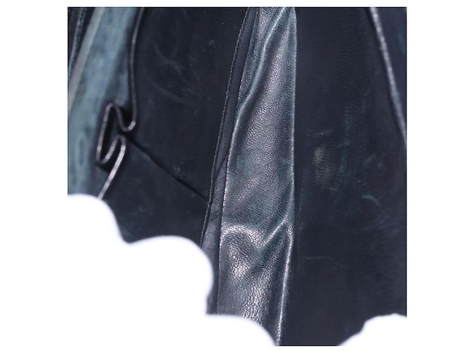 Céline Borsa a tracolla CELINE Horsebit in pelle nera e oro Auth 197762A Nero D'oro - vista 10
