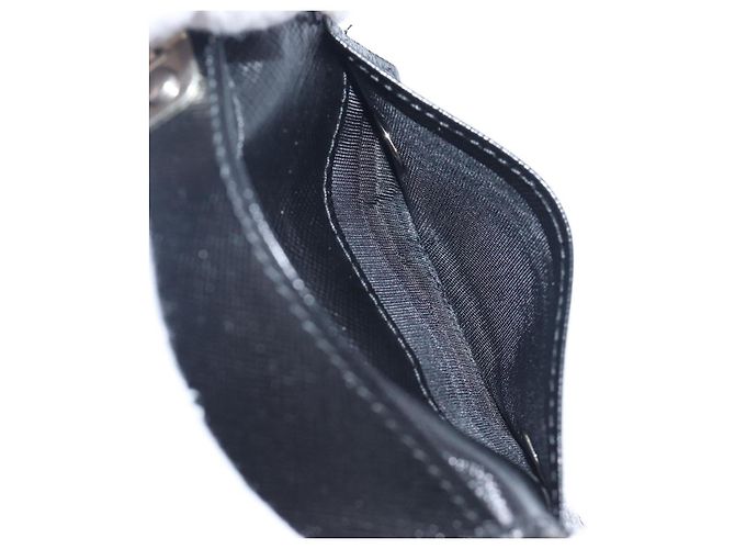 PRADA Key Case Nylon Black Silver Black Auth bs36854 Silvery - view 10