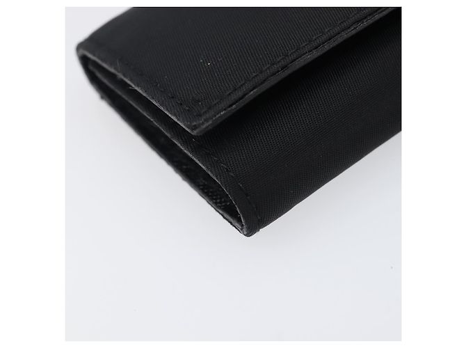 PRADA Key Case Nylon Black Silver Black Auth bs36854 Silvery - view 14