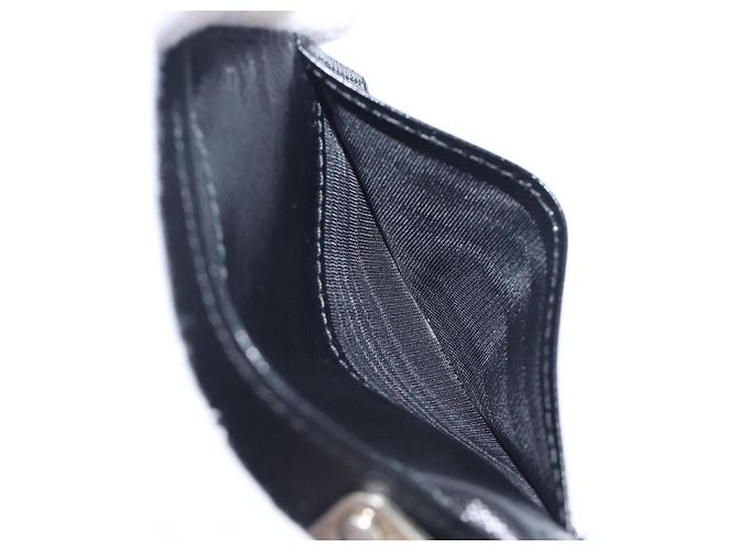 PRADA Key Case Nylon Black Silver Black Auth bs36854 Silvery - view 25