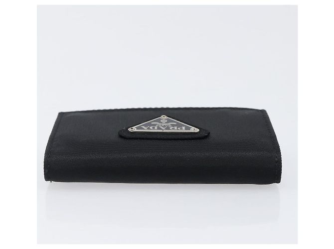 PRADA Key Case Nylon Black Silver Black Auth bs36854 Silvery - view 5