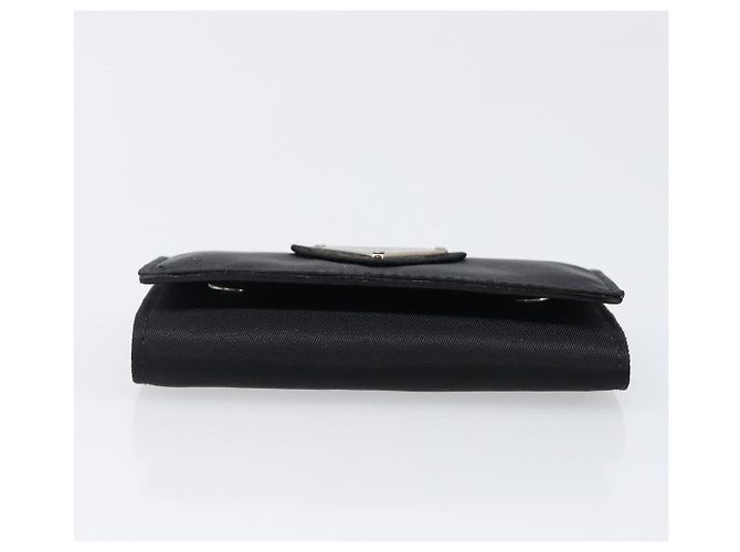 PRADA Key Case Nylon Black Silver Black Auth bs36854 Silvery - view 6