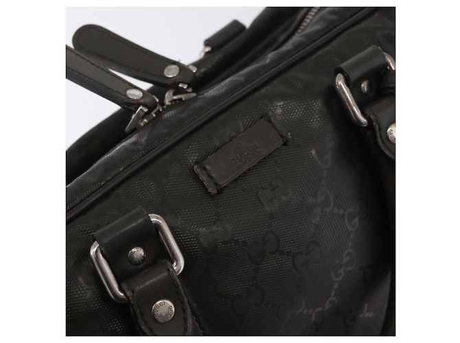 Padlock Borsa business GUCCI GG Implementation PVC Verde Argento 201480 Auth ka5968 - vista 20