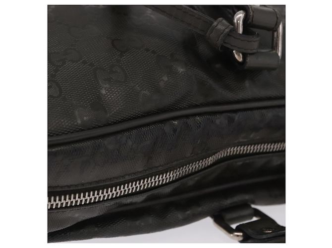 Padlock Borsa business GUCCI GG Implementation PVC Verde Argento 201480 Auth ka5968 - vista 9