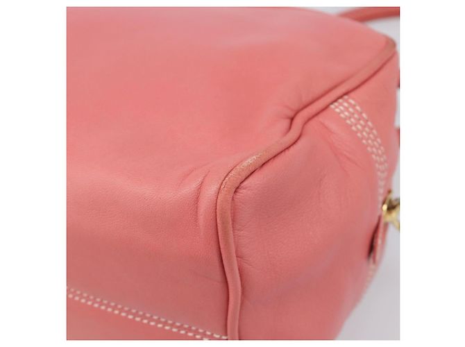 Borsa a mano LOEWE in pelle rosa tono oro Auth 200810V - vista 15