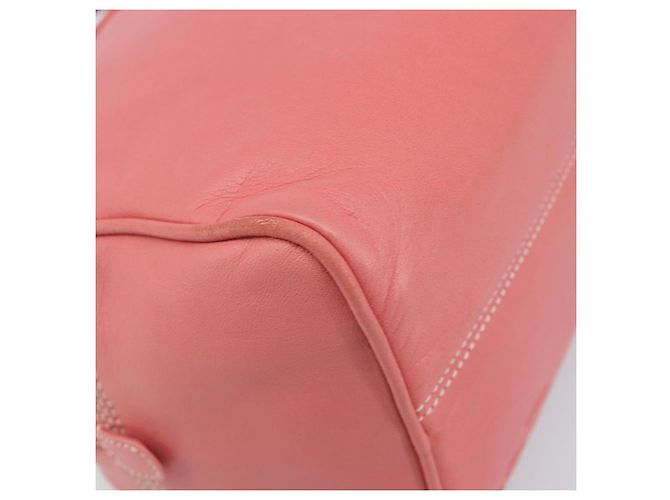 Borsa a mano LOEWE in pelle rosa tono oro Auth 200810V - vista 16