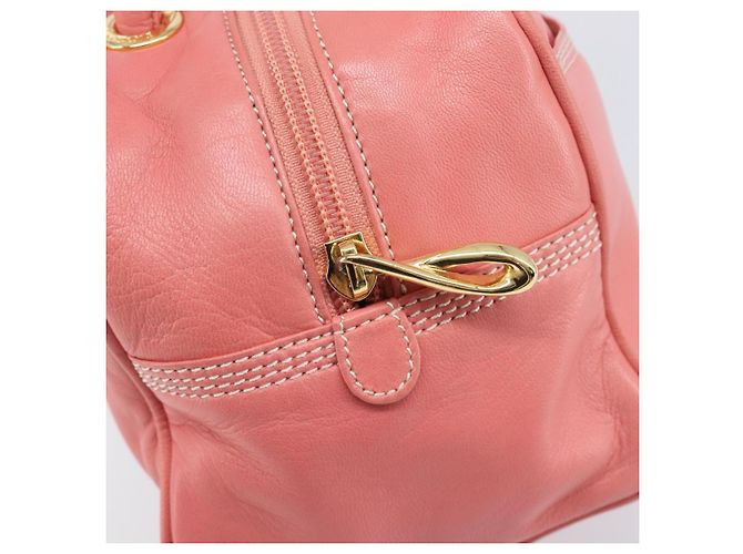 Borsa a mano LOEWE in pelle rosa tono oro Auth 200810V - vista 17
