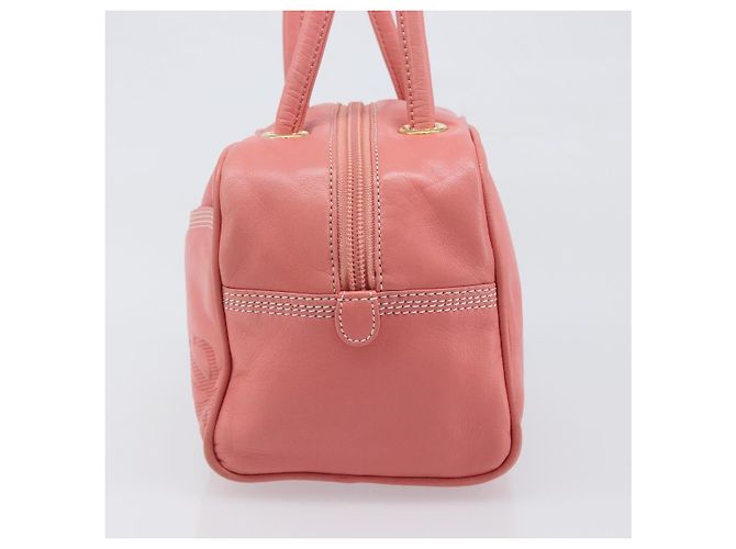 Borsa a mano LOEWE in pelle rosa tono oro Auth 200810V - vista 3