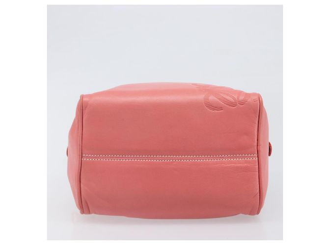 Borsa a mano LOEWE in pelle rosa tono oro Auth 200810V - vista 5