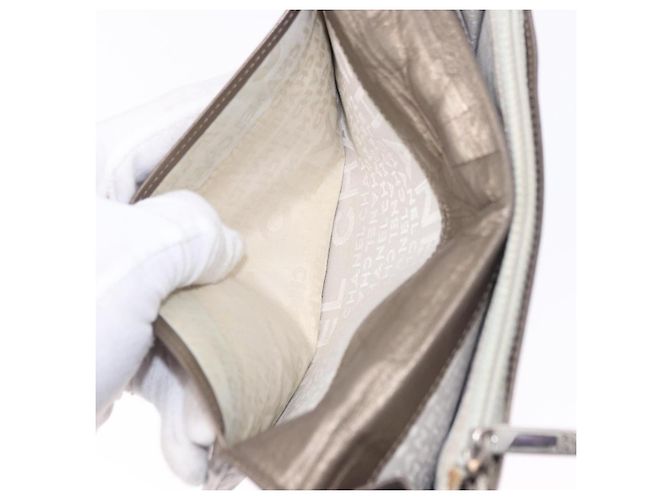 Cartera larga CHANEL Matelasse Cambon Line de cuero Gold CC Auth 200114 Dorado - vista 20