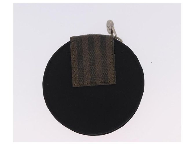 Portafoglio FENDI Zucca Canvas Nylon Set da 2 Marrone Nero Auth 198577 - vista 11