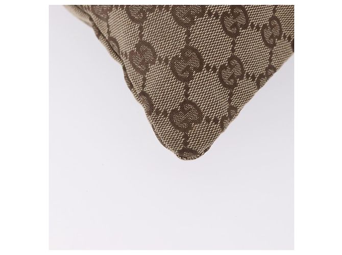 Borsa a coulisse GUCCI GG Canvas Beige Silver 014 1136 Auth hk4124 Argento - vista 14