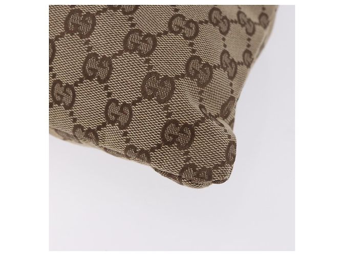 Borsa a coulisse GUCCI GG Canvas Beige Silver 014 1136 Auth hk4124 Argento - vista 15