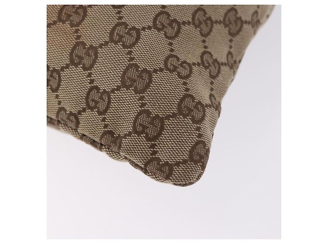 Borsa a coulisse GUCCI GG Canvas Beige Silver 014 1136 Auth hk4124 Argento - vista 17