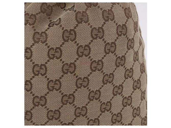 Borsa a coulisse GUCCI GG Canvas Beige Silver 014 1136 Auth hk4124 Argento - vista 3