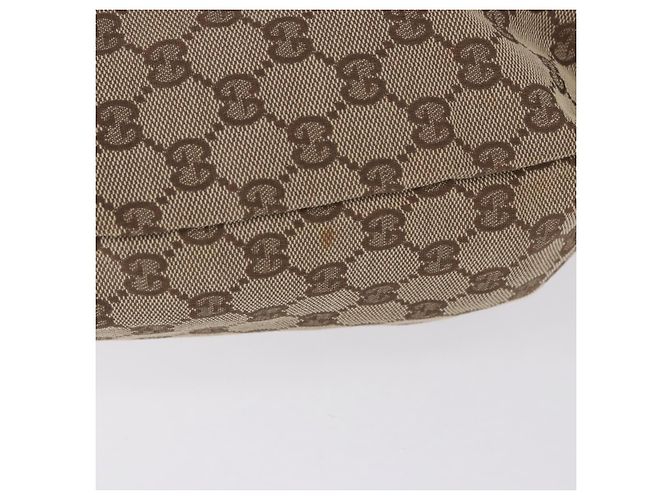 Borsa a coulisse GUCCI GG Canvas Beige Silver 014 1136 Auth hk4124 Argento - vista 5