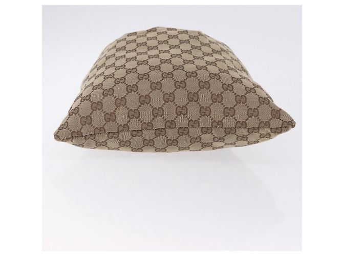 Borsa a coulisse GUCCI GG Canvas Beige Silver 014 1136 Auth hk4124 Argento - vista 7