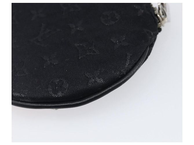 LOUIS VUITTON Monogram Satin Comte de Fe Porte Monnaie Ron M92272 Auth SW2689 Preto Monograma - vista 15
