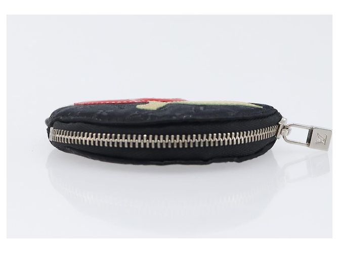 LOUIS VUITTON Monogram Satin Comte de Fe Porte Monnaie Ron M92272 Auth SW2689 Preto Monograma - vista 5