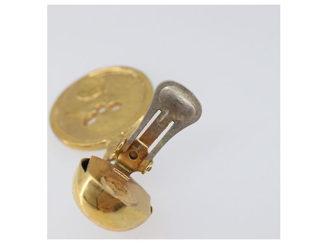 GIVENCHY Celine Earring metal 2 Set Gold Tone Auth ka6049 - Ansicht 10