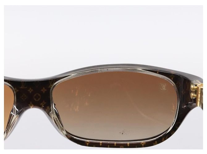 LOUIS VUITTON Sunglasses plastic Brown Z0022E LV Auth bs37036 - view 9