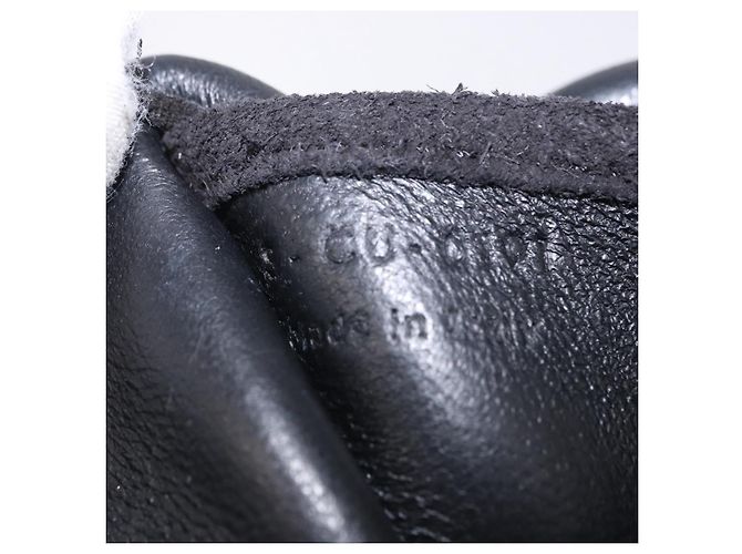 Céline Borsa a tracolla con catena CELINE Suede Black Gold Tone Auth 198925A Nero - vista 12
