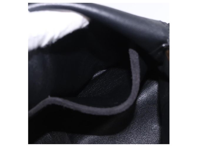 Céline Borsa a tracolla con catena CELINE Suede Black Gold Tone Auth 198925A Nero - vista 19