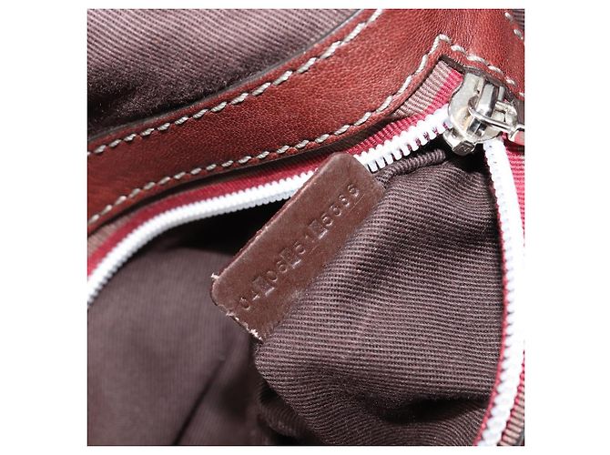 Chloé Bolso Chloe Patsy de cuero marrón plata auténtico am12552A Castaño - vista 12