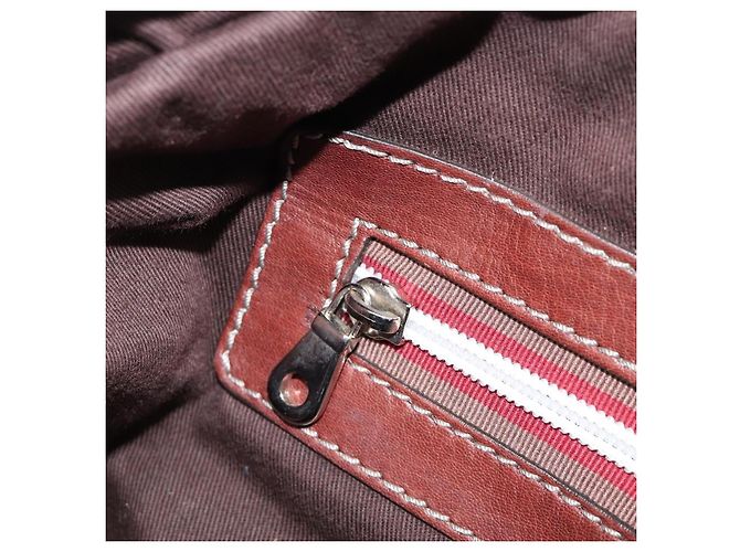 Chloé Bolso Chloe Patsy de cuero marrón plata auténtico am12552A Castaño - vista 21