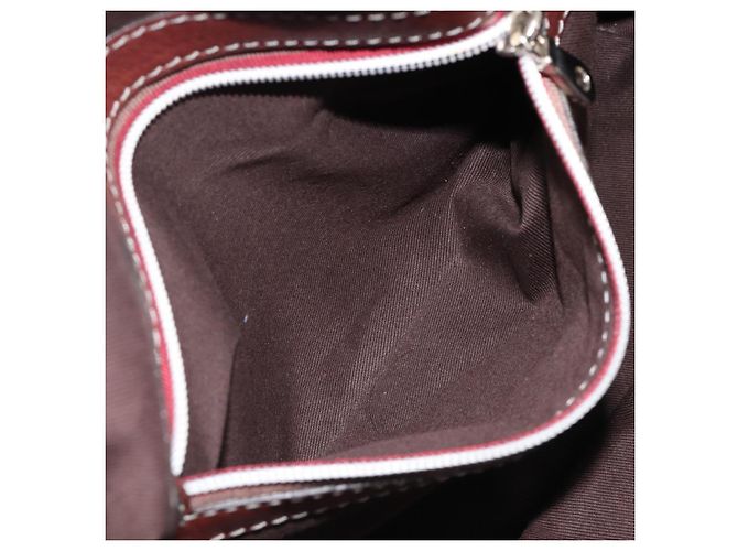 Chloé Bolso Chloe Patsy de cuero marrón plata auténtico am12552A Castaño - vista 22
