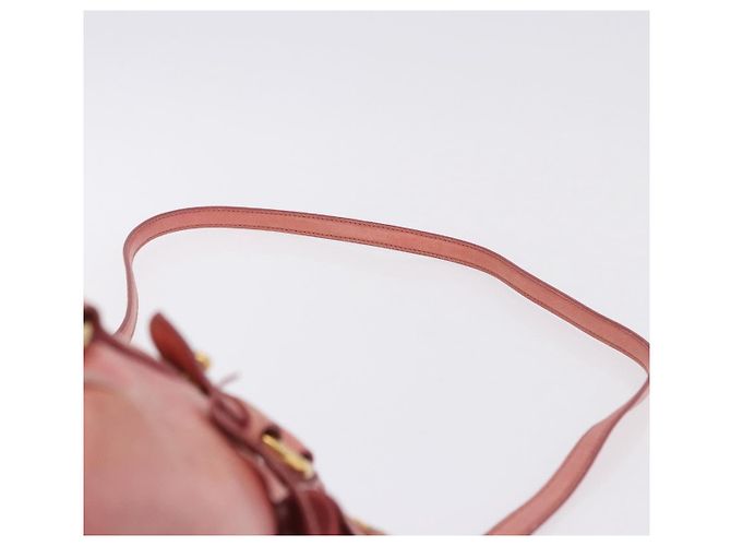Borsa a mano Miu Miu Vitellolux in pelle 2way Pink Gold Auth 202259M Rosa D'oro - vista 15