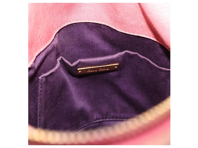 Borsa a mano Miu Miu Vitellolux in pelle 2way Pink Gold Auth 202259M Rosa D'oro - vista 21