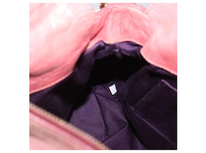 Borsa a mano Miu Miu Vitellolux in pelle 2way Pink Gold Auth 202259M Rosa D'oro - vista 23